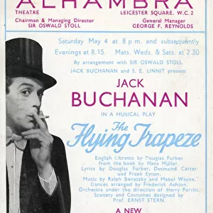 Jack Buchanan in The Flying Trapeze, Alhambra Theatre