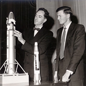 John Allen, left, of the Avro Weapons Research Division, ?