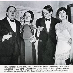 John and Benita Armstrong with Charles & Elsa Laughton