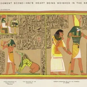Print of Osiris Judgement in the Underworld Print of Osiris Judgement in the Underworld
