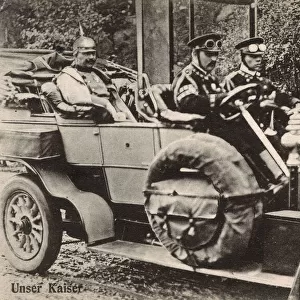 Kaiser Wilhelm II - travelling by car