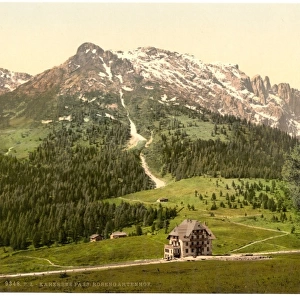 Karersee Pass and Rosengartenhof, Karersee, Tyrol, Austro-Hu