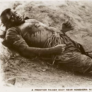 Khyber Pass - Dead Afghan Frontier Raider