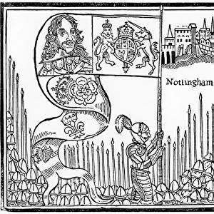 King Charles I raises his standard at Nottingham