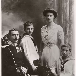 King Christian X of Denmark, Queen Alexandrine and sons