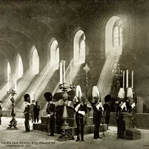King Edward VII lying in state, Westminster Hall, London
