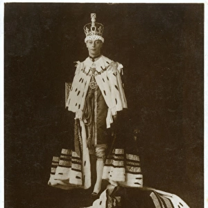 King George VI in his coronation robes