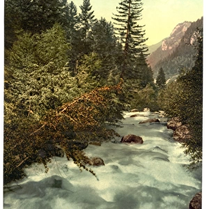 Klosters, gorges of the Landquart, Grisons, Switzerland