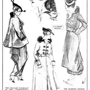 La Mode Militaire, as seen on the riviera - WW1 fashion