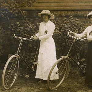 Two Ladies and Bikes