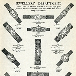 Ladies cocktail wristlet watches 1902