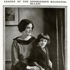 Lady Cynthia Asquith with her son John