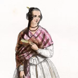 A lady from Grenada (formerly Concepcion) Date: circa 1860