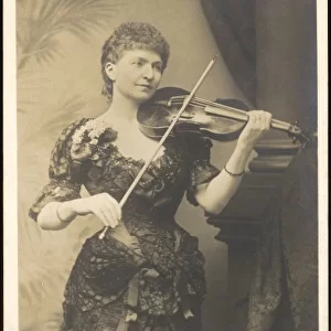 Lady Halle Plays Violin