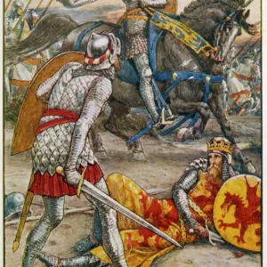 Lancelot Saves King Arthur Print Lancelot Saves King Arthur Print