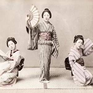 Late 19th century - young Japanese dancers