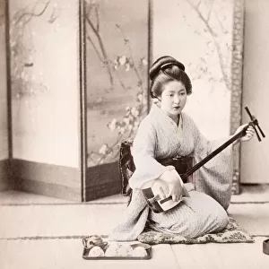 Late 19th century - young Japanese musician