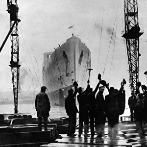 The Launch of R. M. S. Queen Mary, Clydebank, September 1934