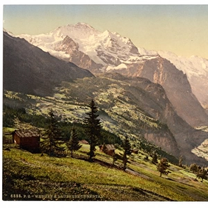 Lauterbrunnen Valley and Wengen, Bernese Oberland, Switzerla