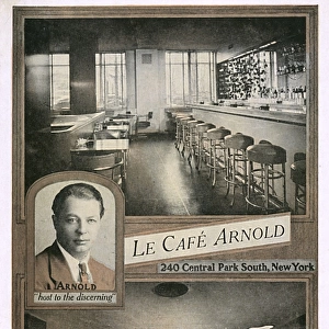 Le Cafe Arnold, Central Park South, New York City, USA