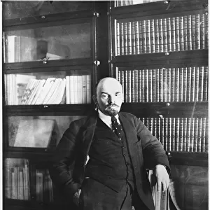Lenin in his Study