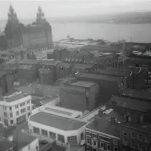 Liverpool Skyline Print 1964 from the Sir John Moores Building Liverpool Skyline Print 1964 from the Sir John Moores Building