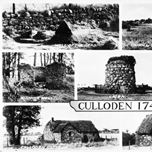 Locations connected with the Battle of Culloden, Scotland