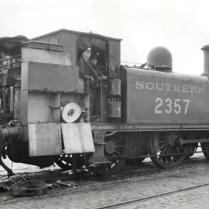 Locomotive Fitted with Shand Mason Pump Print, WW2