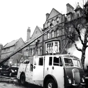 Middlesex Fire Brigade Print - Mutual Assistance in London Middlesex Fire Brigade Print - Mutual Assistance in London