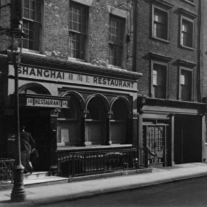 London street scene with Shanghai Restaurant