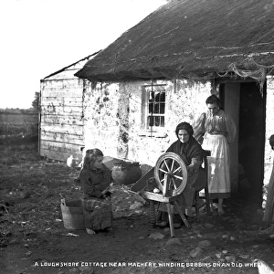 A Loughshore Cottage near Maghery, Winding Bobbins on Old Wh