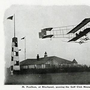 Louis Paulhan flying in Farman III 1909