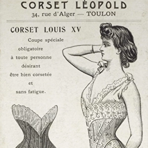 Louis XV Corset advertisement - Corset Leopold