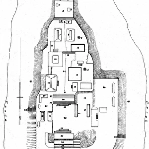 Lubaantun archaeology - reconstruction of the citadel