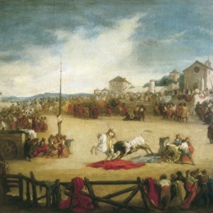 LUCAS PADILLA, Eugenio (1824-1870). The Bullfight
