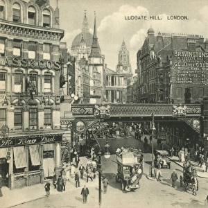 Ludgate Circus and Hill, London