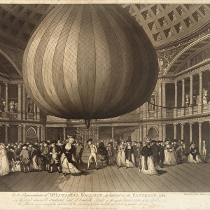 Lunardis balloon, Pantheon