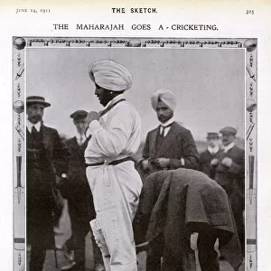 The Maharajah goes a-cricketing