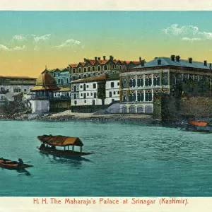 The Maharajas Palace at Srinagar, Kashmir, India