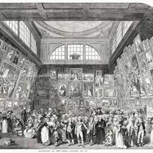 One of the main galleries for the Royal Academy Exhibition of 1787 in London
