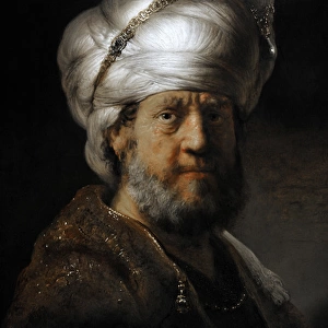 Man in Oriental Dress, 1635, by Rembrandt (1606-1669)