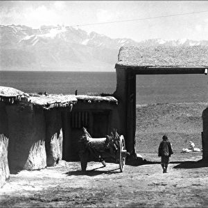 Man in a walled settlement, Kashgar, western China