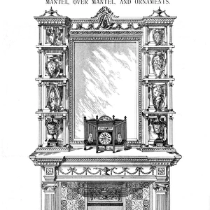 Mantel, Over Mantel and Ornaments, Plate 196