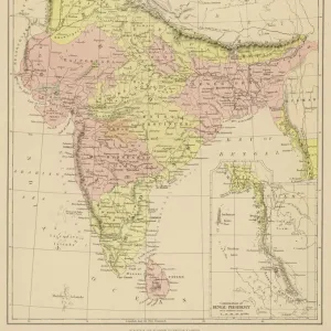 India Framed Print Collection: Maps