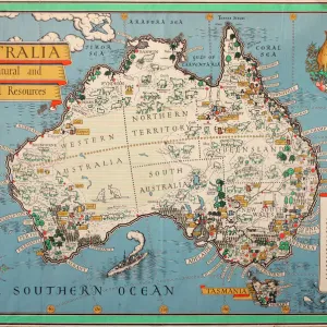 Australia Canvas Print Collection: Maps