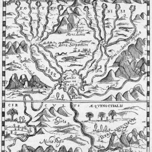 16th Century Map Print of Egypt and Sudan 16th Century Map Print of Egypt and Sudan