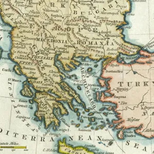 Maps and Charts Framed Print Collection: Albania