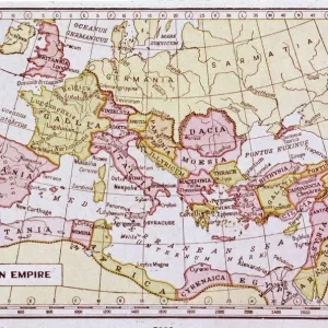 Roman Empire Print, Map of the Roman Empire Roman Empire Print, Map of the Roman Empire