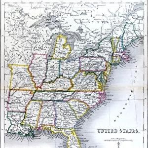 Map of the United States, 1846