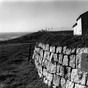 Marconi plaque, Bass Point, Cornwall